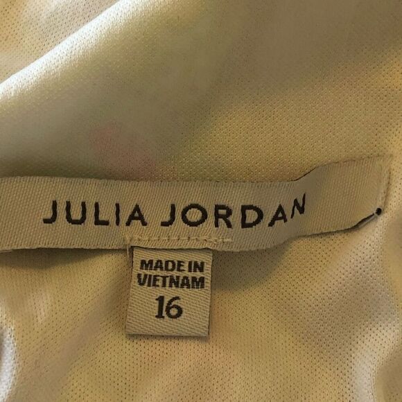 NEW Julia Jordan Pastel Paisley Soft Girl Chiffon Tiered Maxi Dress Sz 16 - Picture 7 of 16